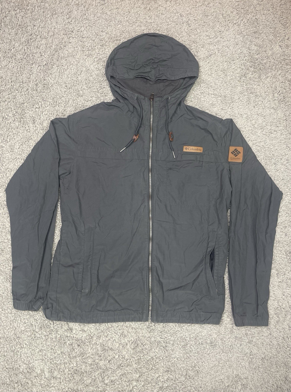 COLUMBIA Carbon Light Weight Water Resistant Coat Men Jacket Size Medium