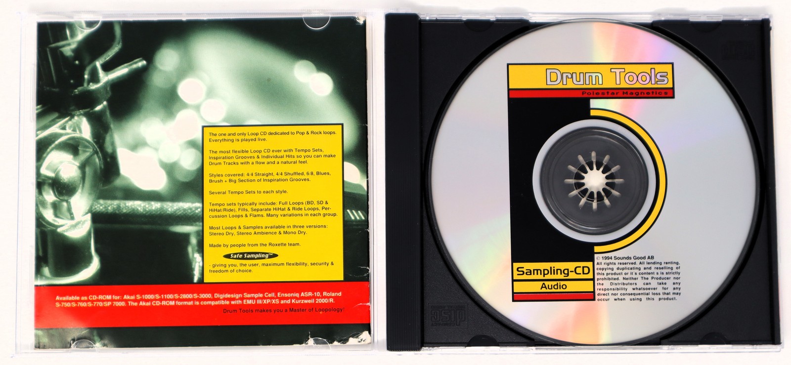 Sounds Good Drum Tools Sample Library/Sound Library/Sampling CD 1994