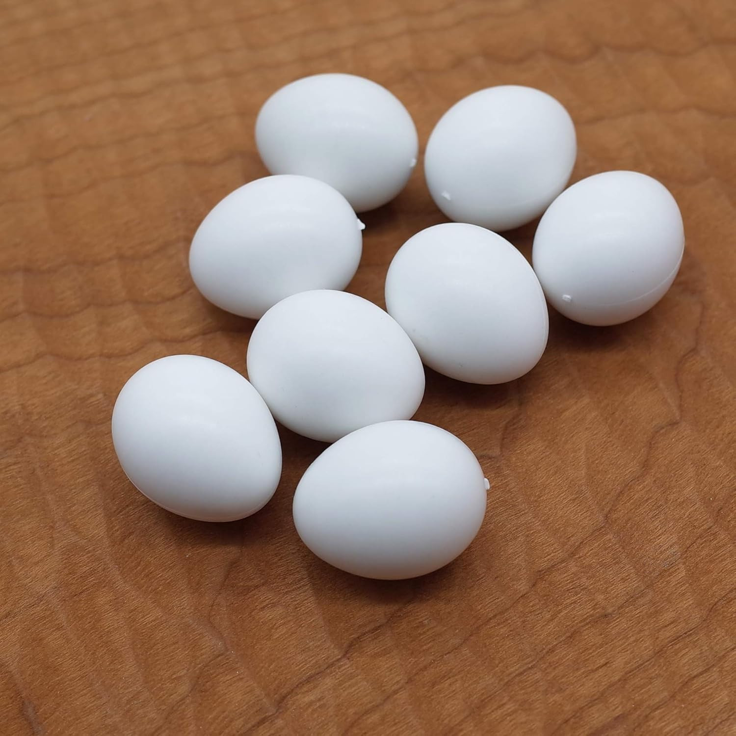 8 Pcs Solid Parrot Plastic Eggs Hatching Eggs Lovebird, Bourkes