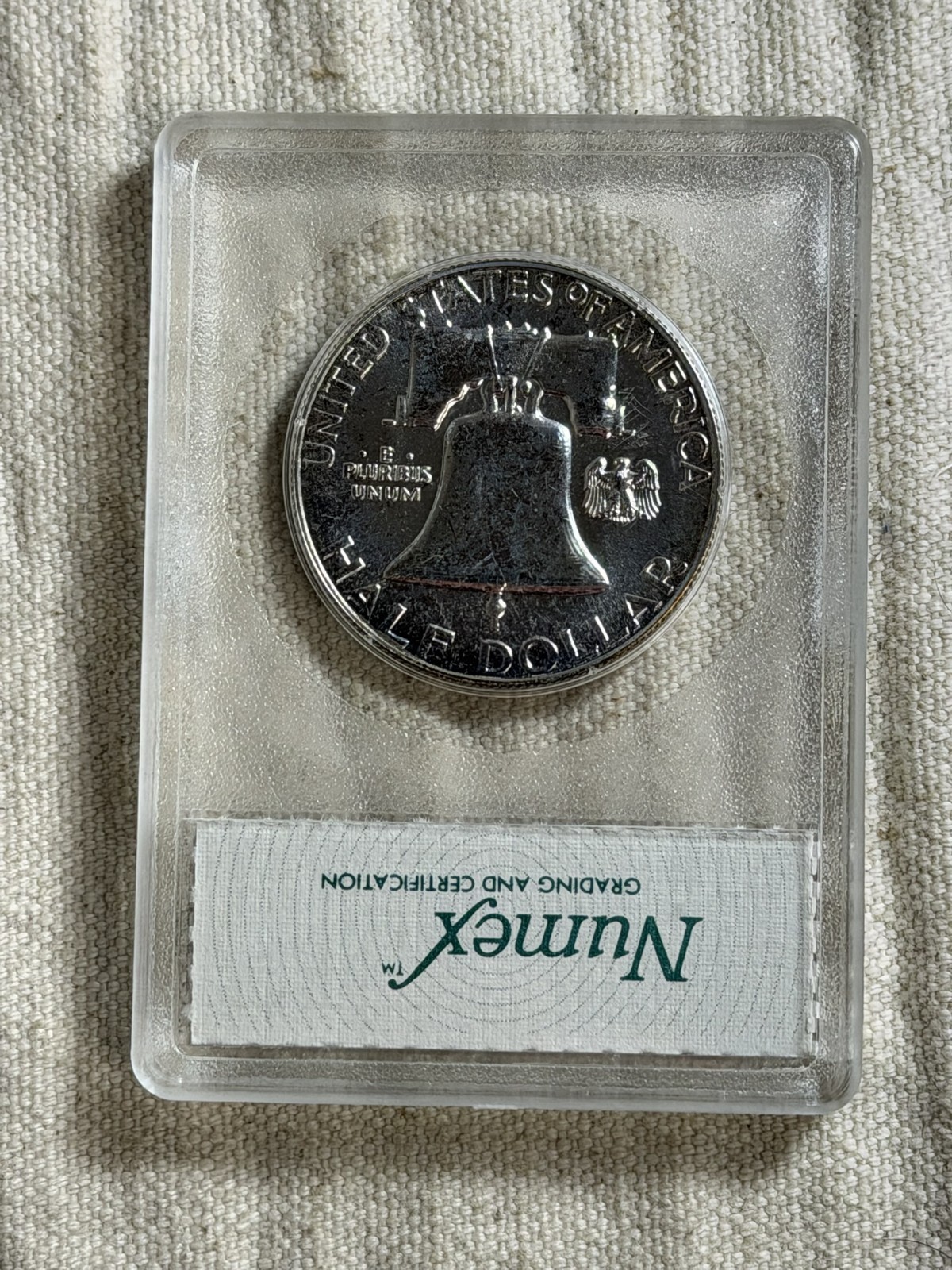 1962 Proof Franklin Half Dollar Rare NUMEX Vintage Holder Gem Proof