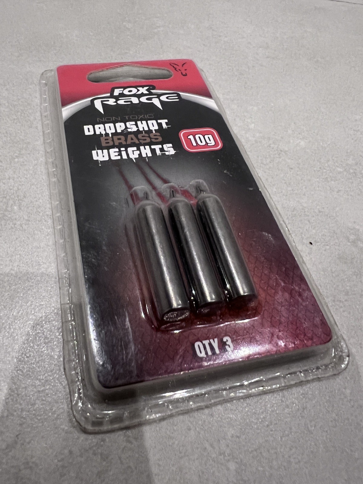 Fox Rage Dropshot Brass Fishing Weights 10g