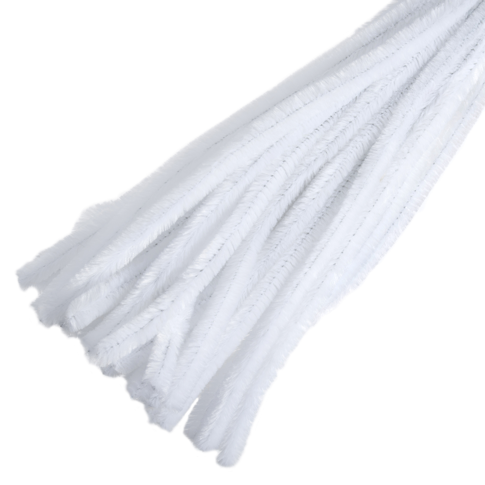 Trimits Jumbo Chenilles 12mm x 30cm White - Pack of 50