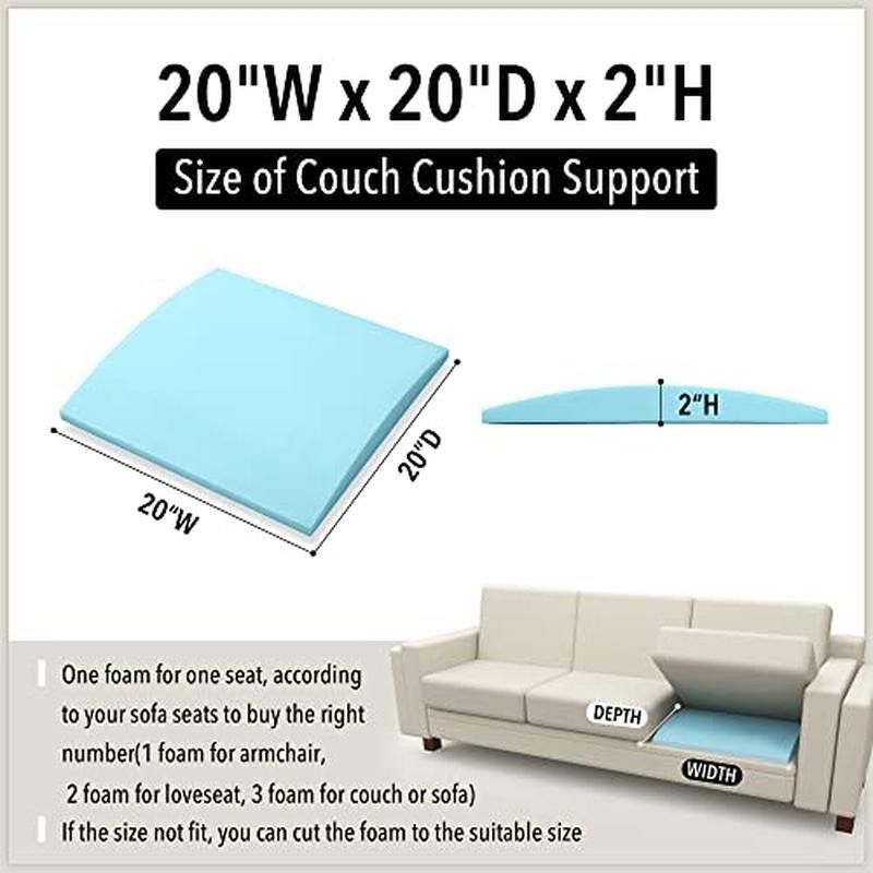 Couch Sofa Cushion Support for Sagging Seat Arched Furniture Seat Under Cushion