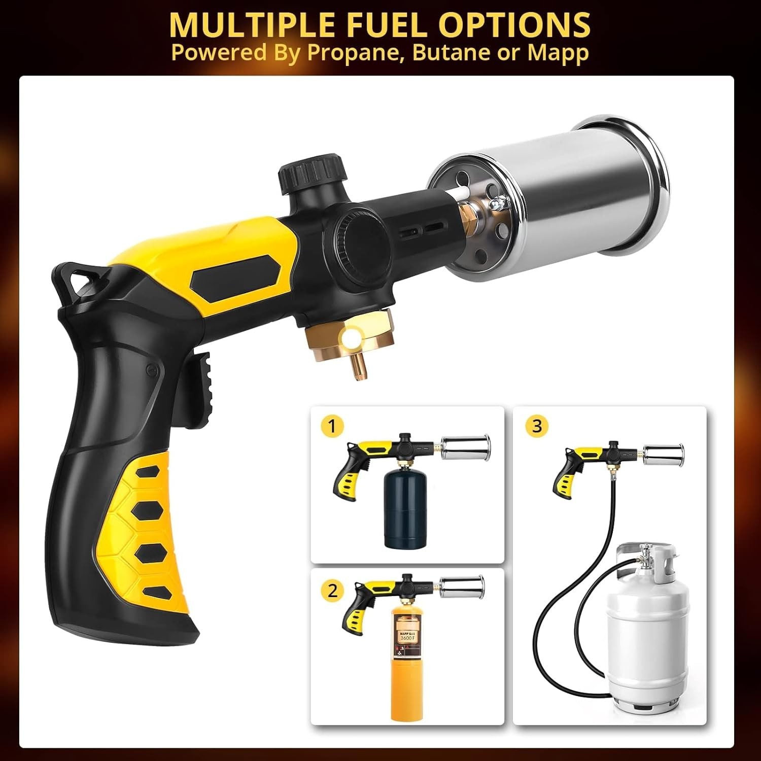Powerful Cooking Torch, Sous Vide Propane Torch, Kitchen Culinary Grilling To...