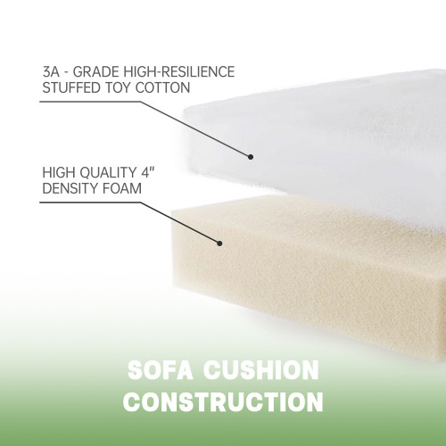 Deep Seat Armchair for Living Room Armchair Sets with Large Soft Pillow Set of 2
