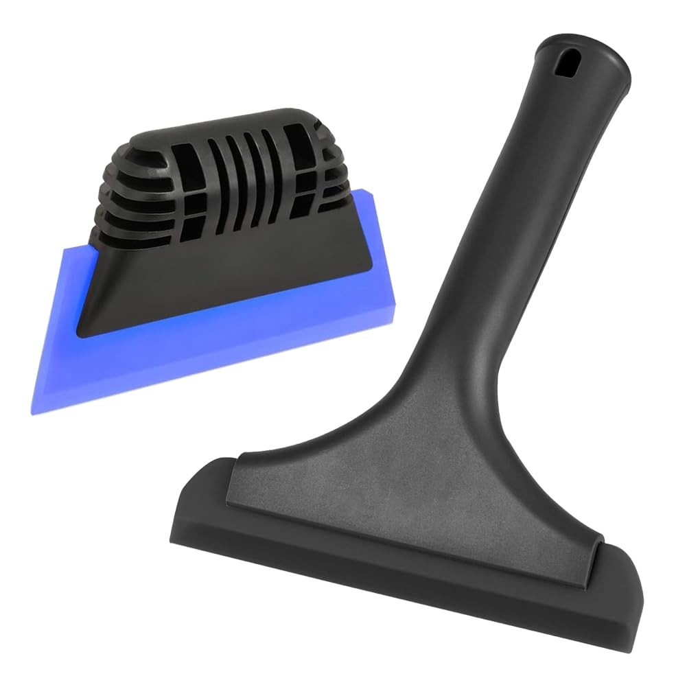 Cotonlake Window Tint Tool All-Purpose 6" Silicone Cleaning Black and Blue