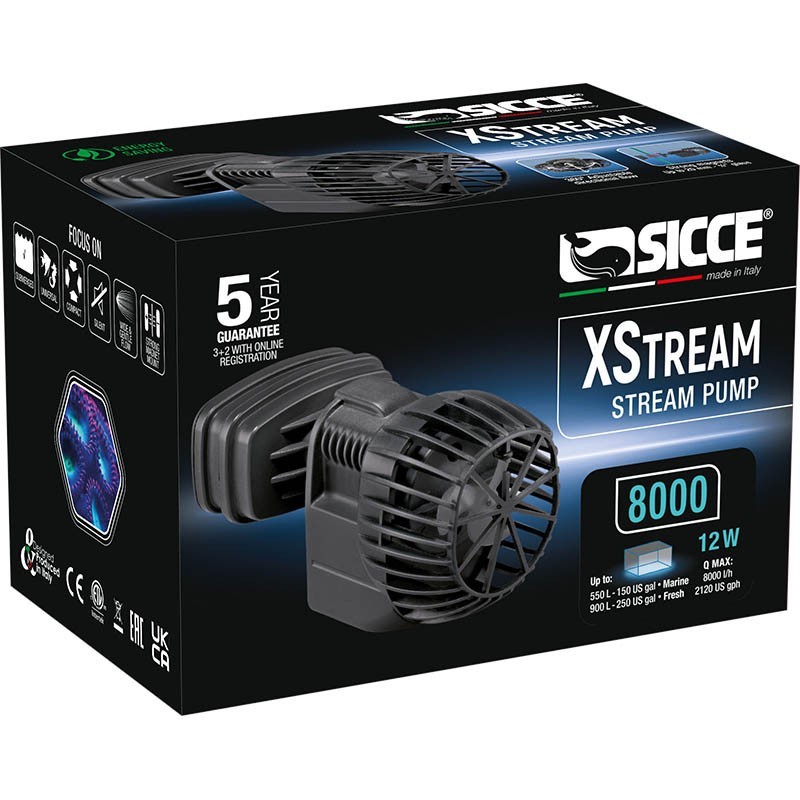 SICCE XSTREAM 8000 WAVEPUMP  2120 GPH  Circulation Water Pump SIC633