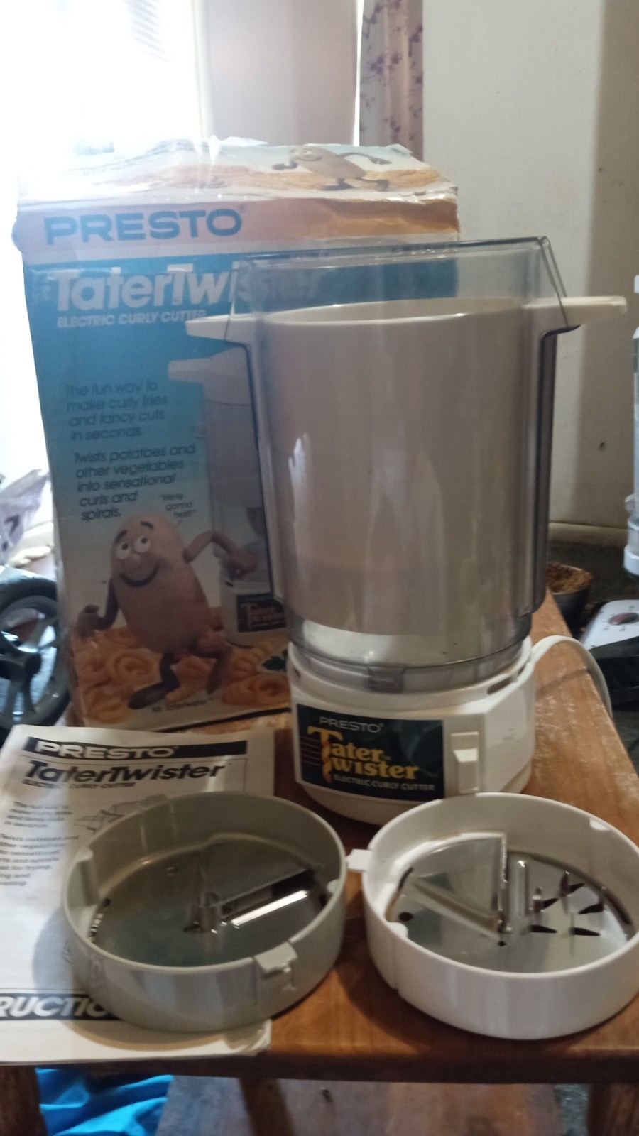 Presto Tater Twister 2 Blades  Instructions Electric Curly Cutter Model 02930
