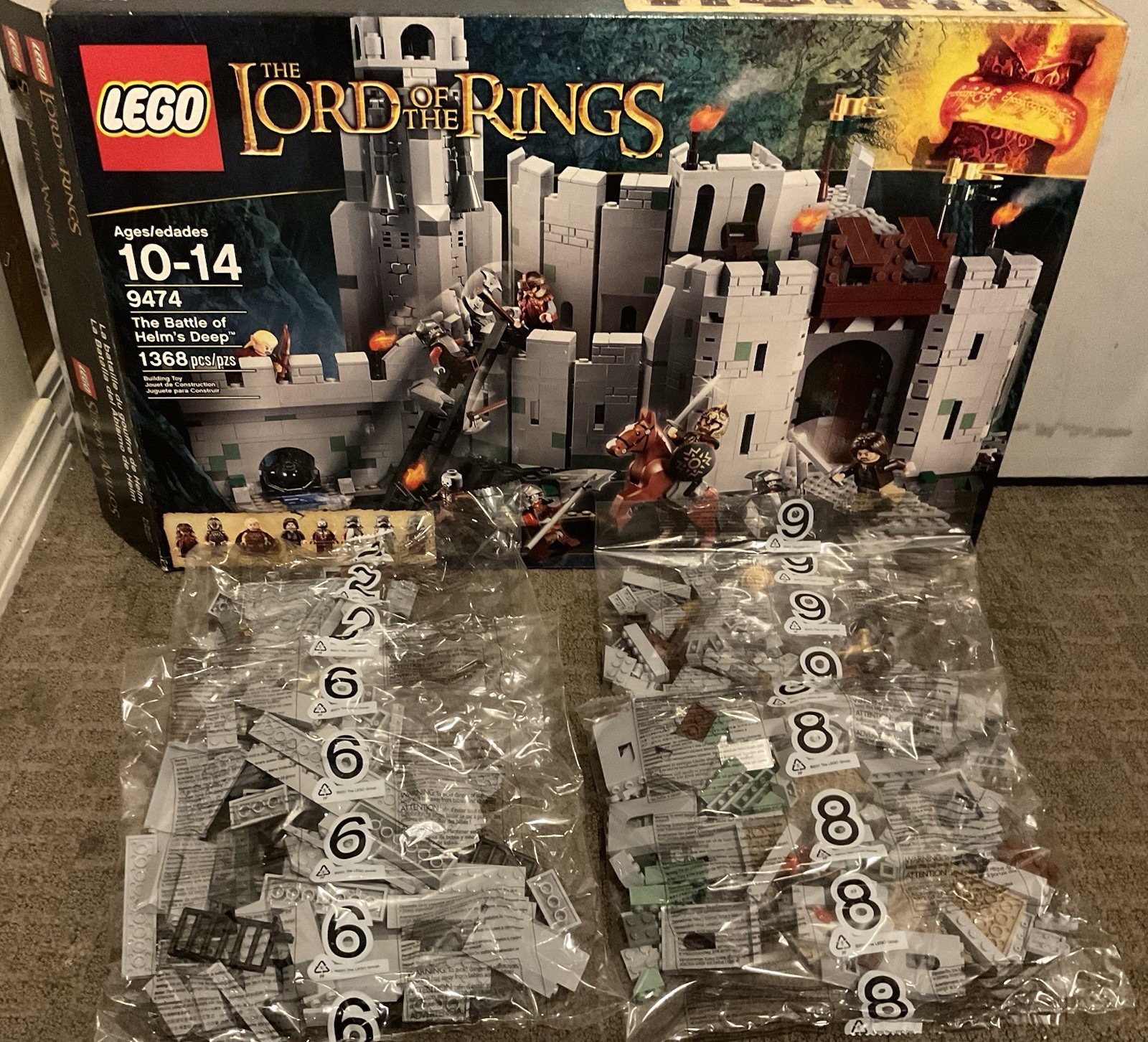 LEGO The Lord of the Rings: The Battle of Helm's Deep (9474) NO FIGS see desc