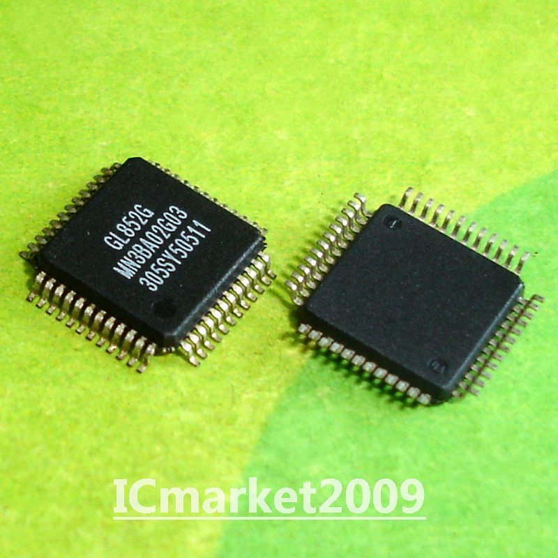 2 PCS GL852G QFP-48 GL852 USB 2.0 MTT HUB Controller Chip IC