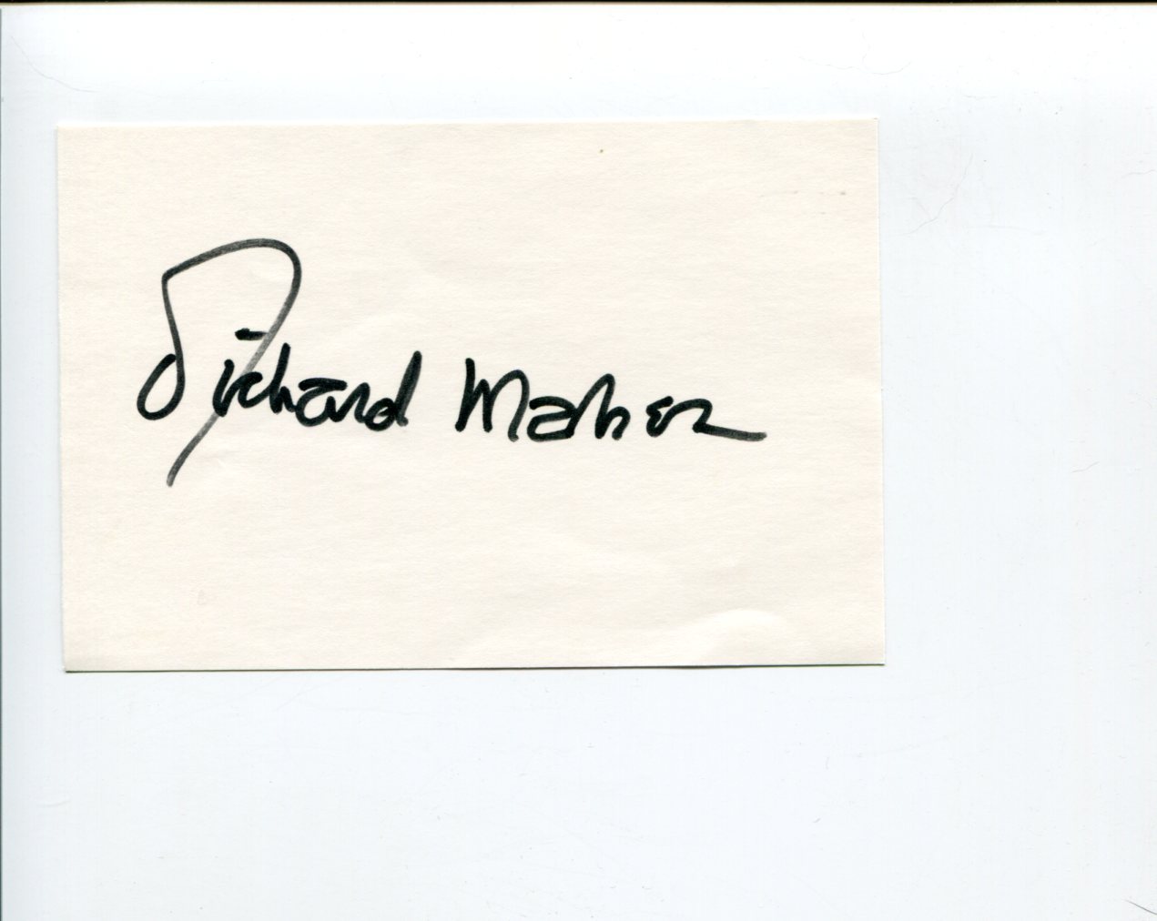 Richard Maher British Screenwriter Television Producer Signed Autograph