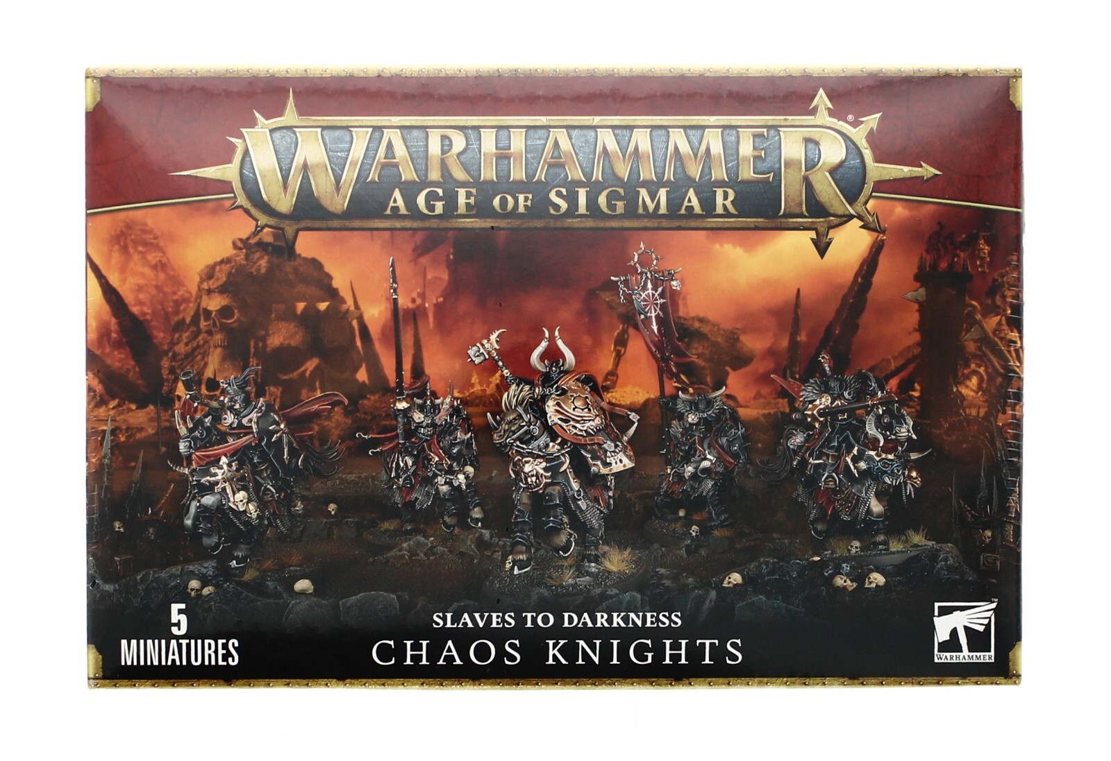 Warhammer Age of Sigmar Slaves to Darkness Chaos Knights 5 Miniatures