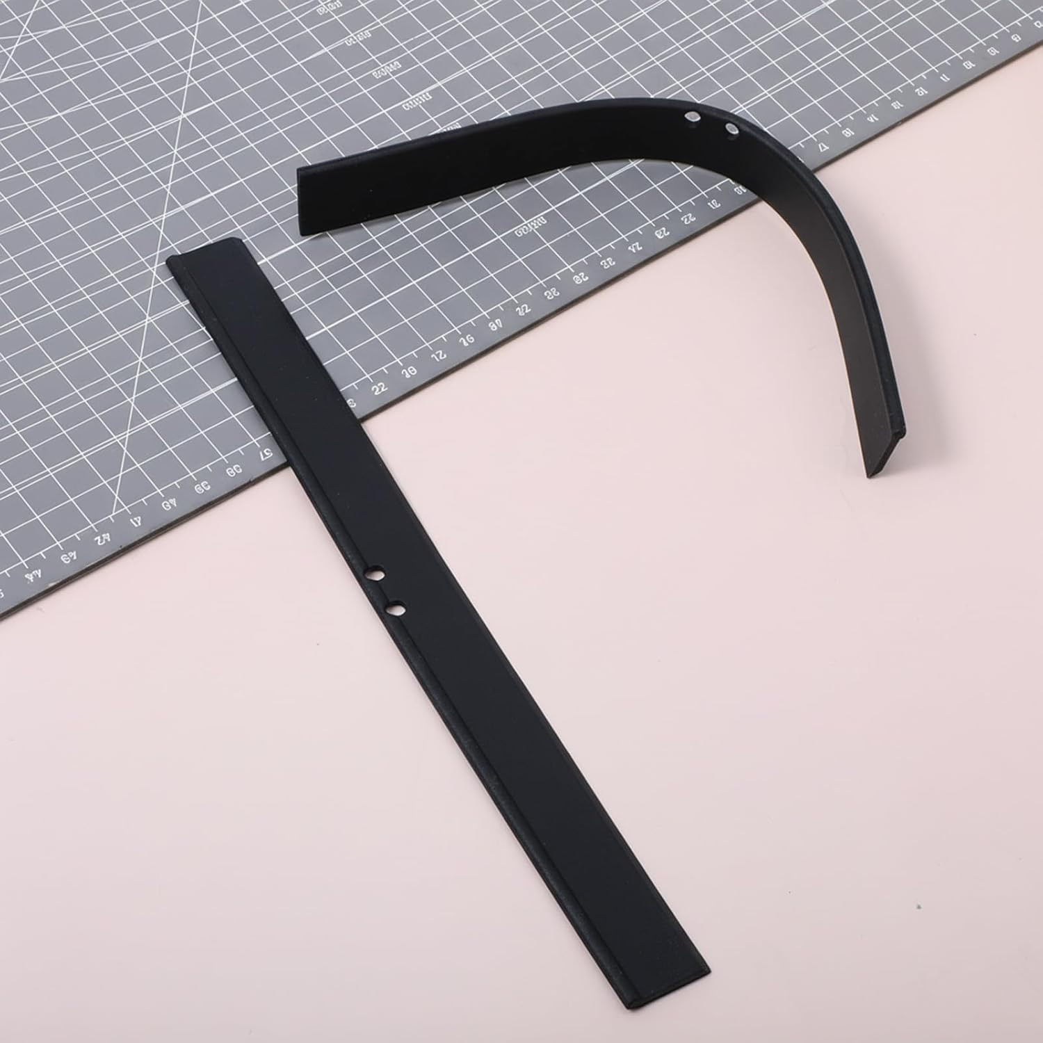 2 PCS Rubber Squeegee Replacement Blades, Black Squeegee Replacement Rubber 10 I