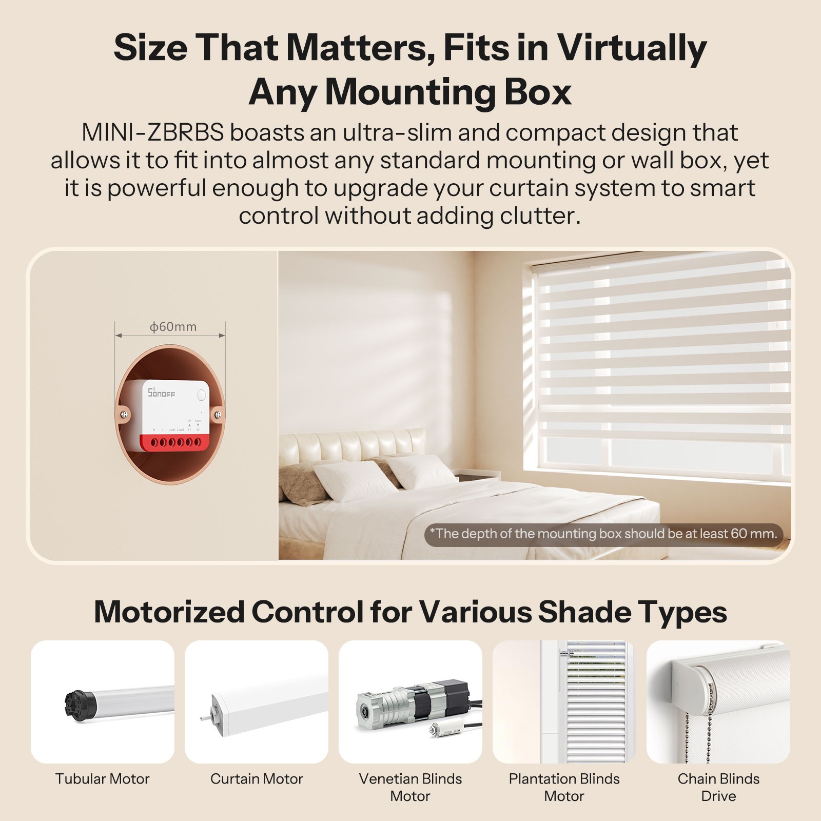 SONOFF MINI Extreme Zigbee Smart Roller Shutter Timer Switch APP Remote Control