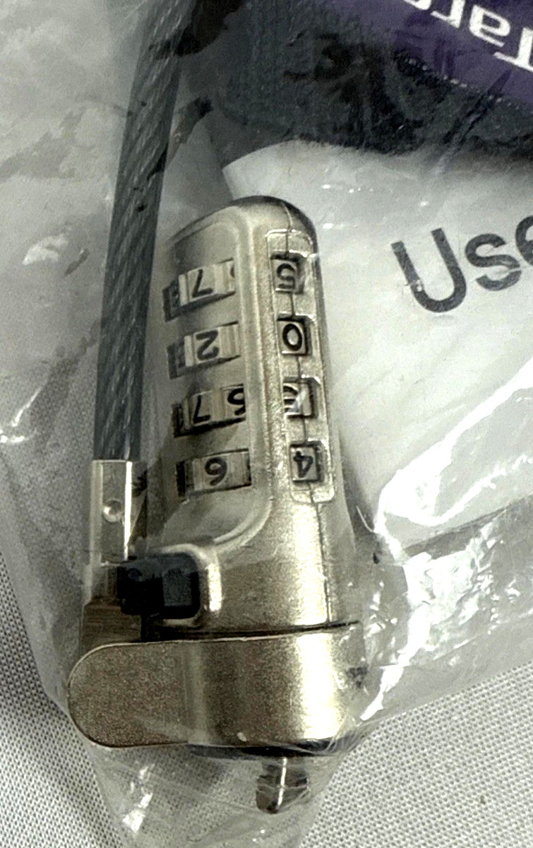 Targus DEFCON ASP66GLX-S Trapezoid Serialized Combo Cable Lock