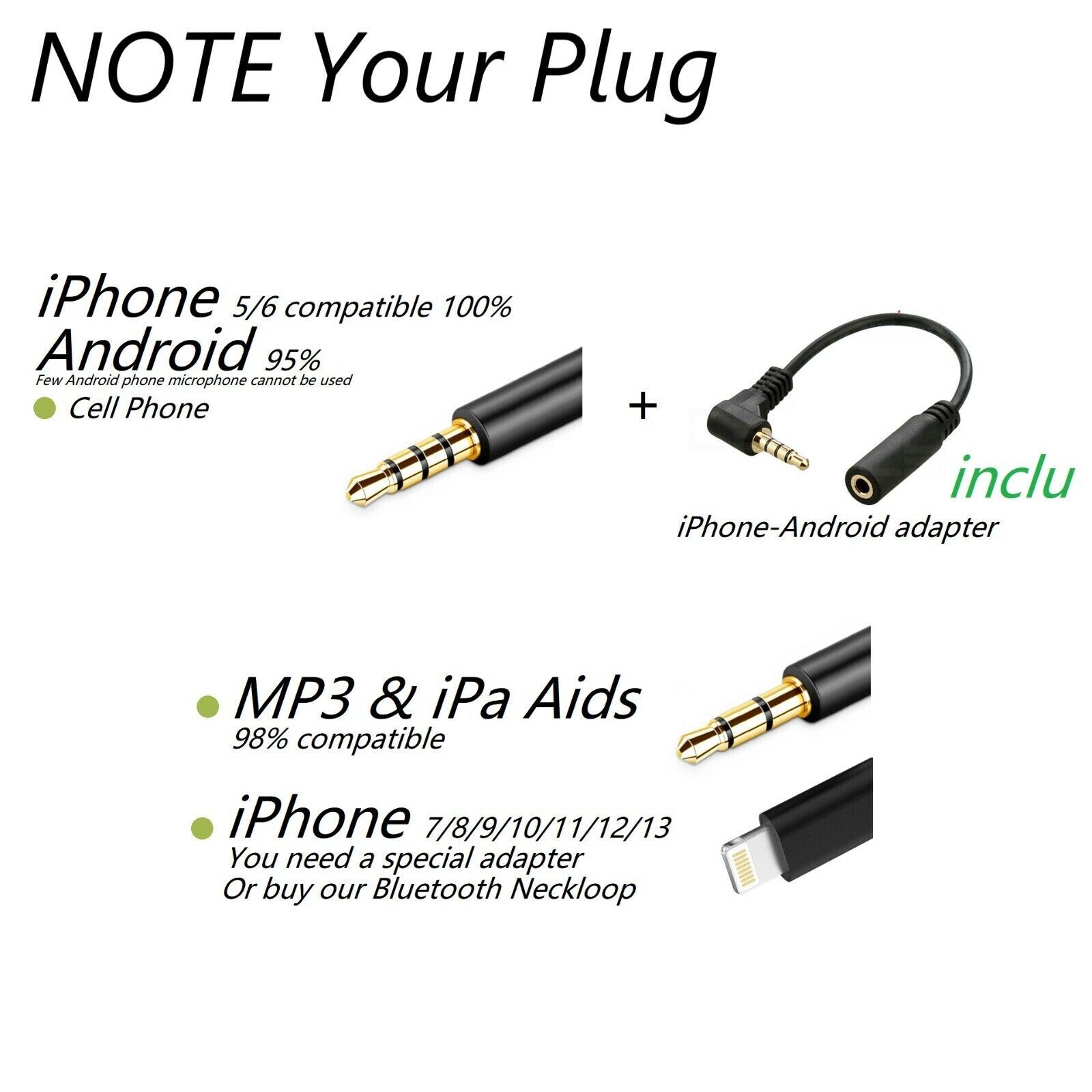 10 PCS Mini Neckloop with Micro Invisible Hidden covert Headset Earpiece