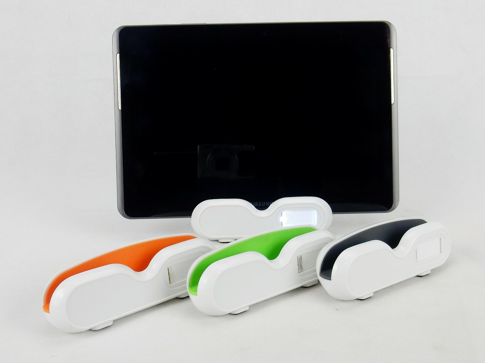 Tablet/Device Stand w/Stylus, Silicone Holder, Choice of Colors, Sweda #US1100