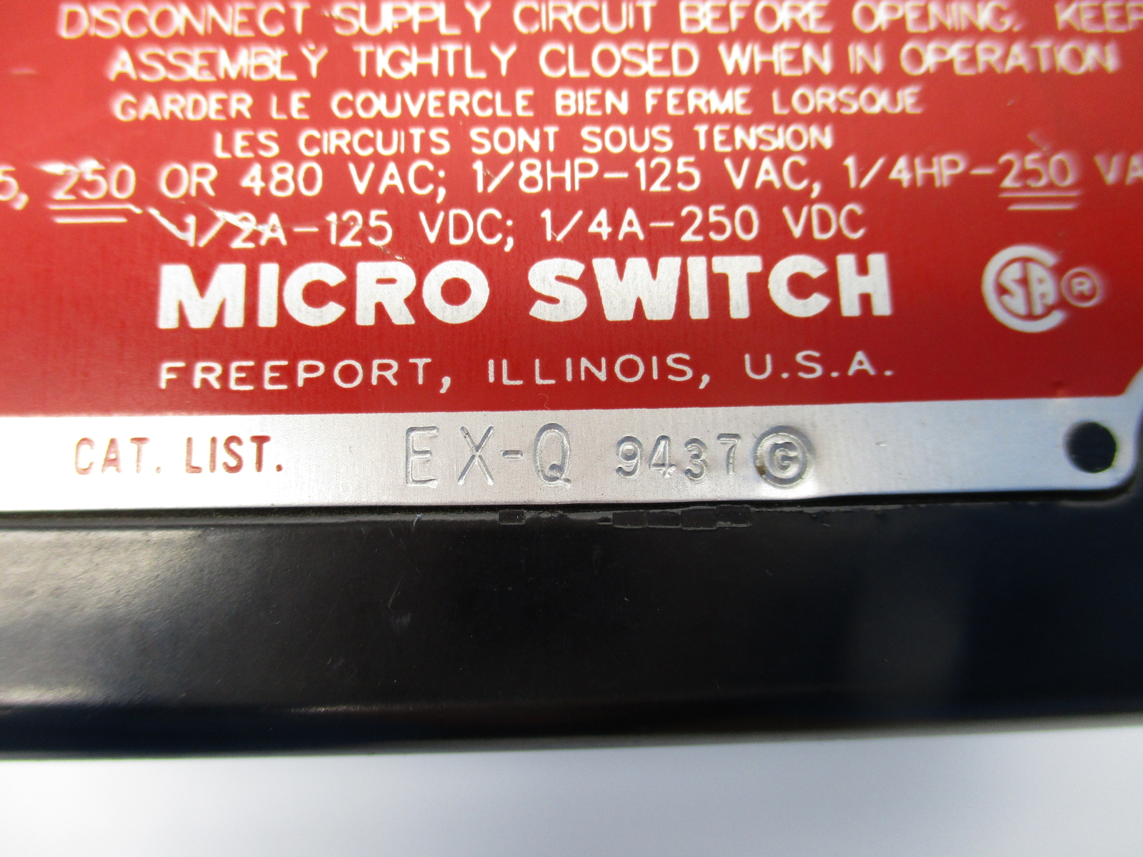 MICRO SWITCH EX-Q UNMP