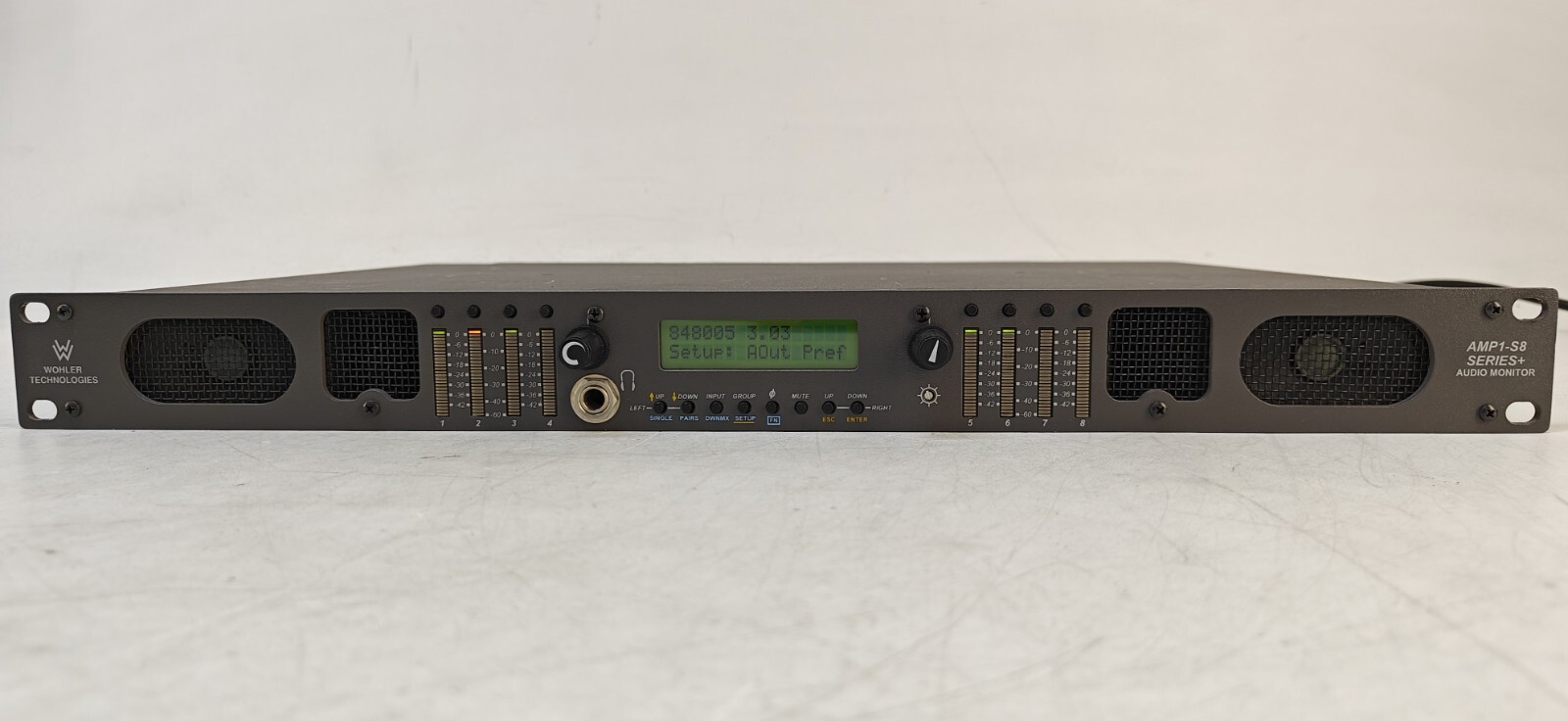 Wohler AMP1-S8MDA 8 Channel HD-SDI SD-SDI AES/EBU and Analog Audio Monitor