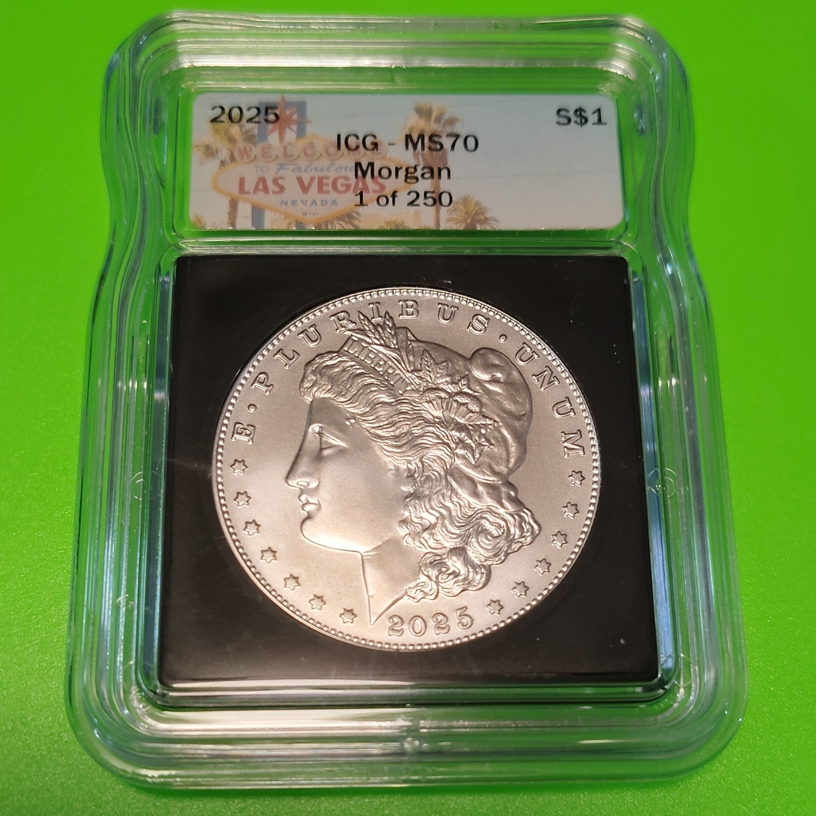 2025 Morgan Commemorative Coin MS70 Limited Edition 1 of 250 Silver Dollar 10300