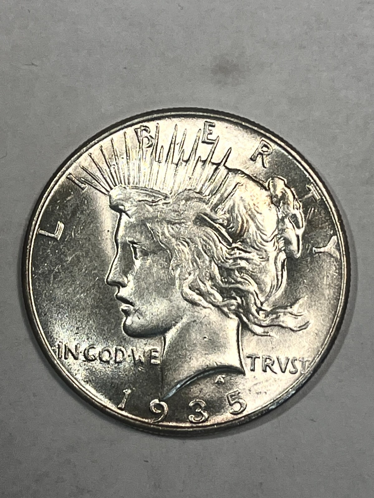 1935 P PEACE DOLLAR  GEM BU + (clearance was $630 Now start $330)