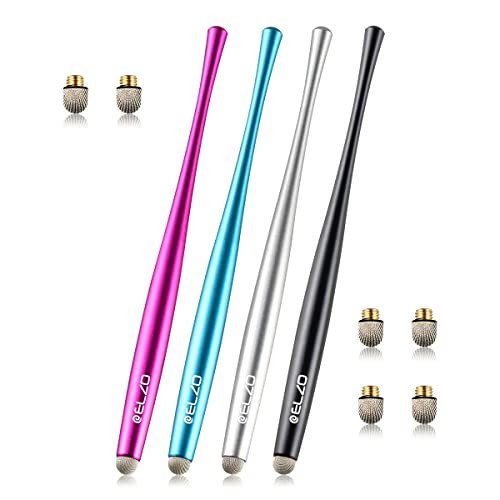 Capacitive Stylus Pens Premium Metal Slim Combo 4 Pcs W 6 Replacement Na Pack
