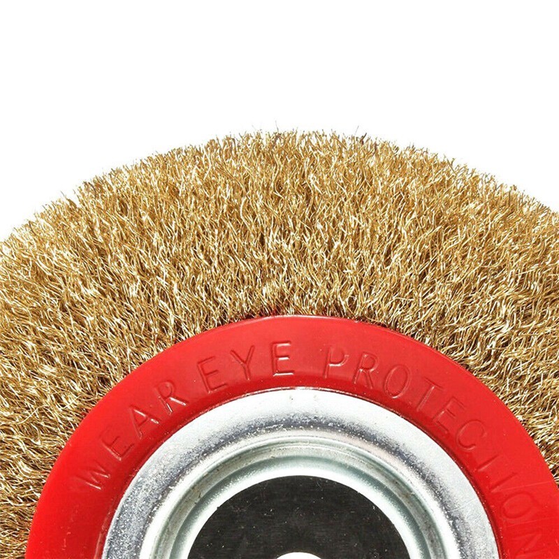5 6 8 Inch Wire Wheel Bench Grinder Wire Brush Disc With Reducer Bushing Adapter