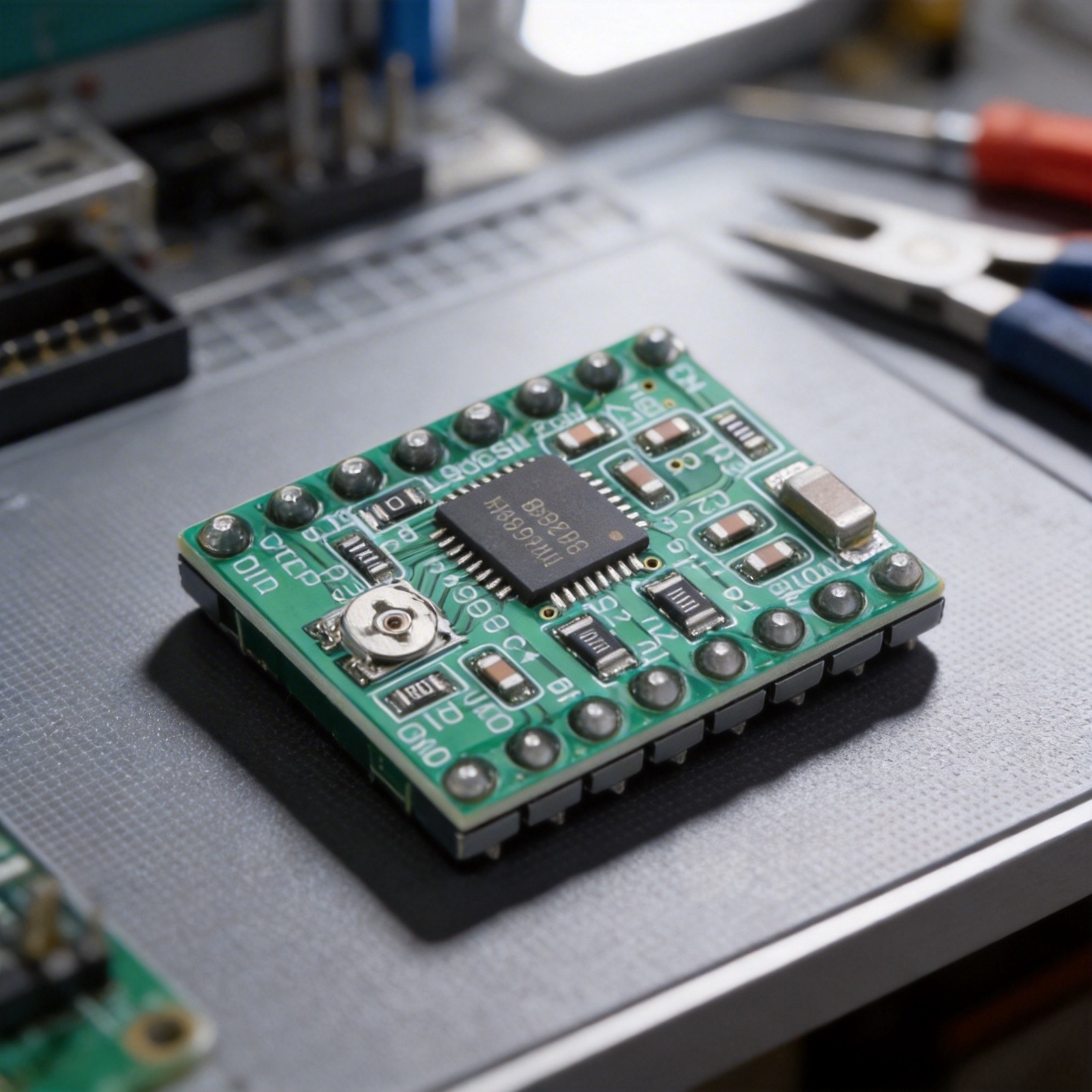 Automatic Current Detection A4988 Motor Driver for Stable Stepper Motor Control
