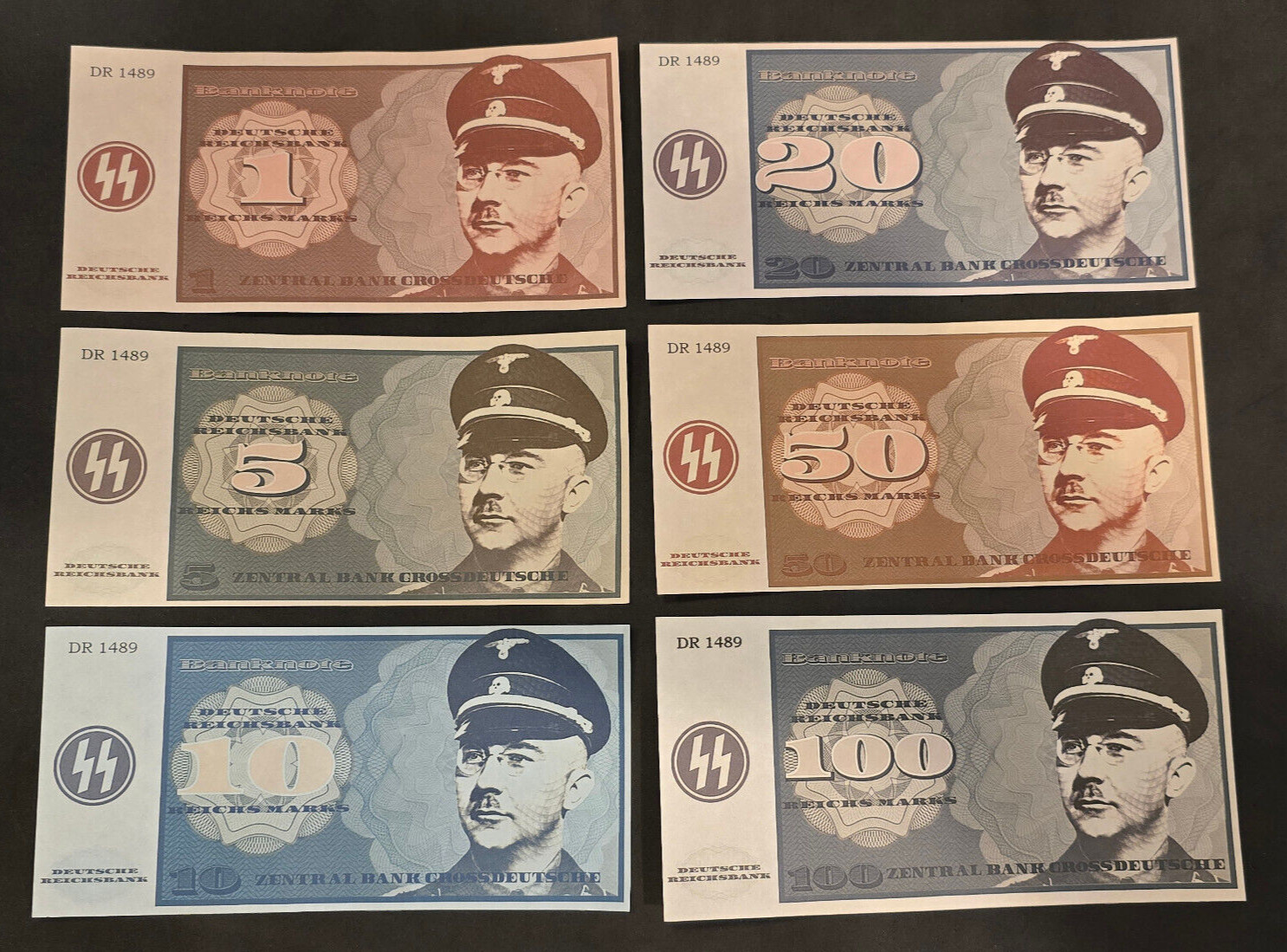 Third Reich Head of ELITE!  Currency collection Novelty money WW2 WWII German