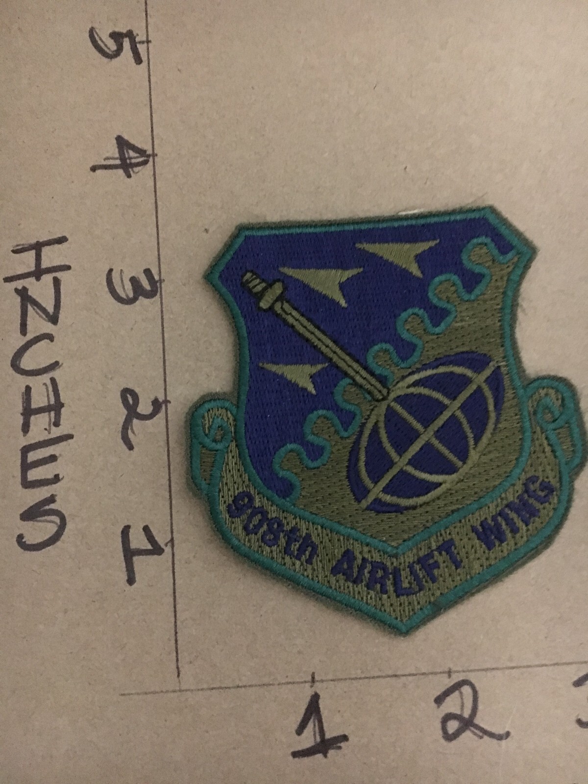 USAF 908th Airlift Wing Squadron subdued patch 5/3/25