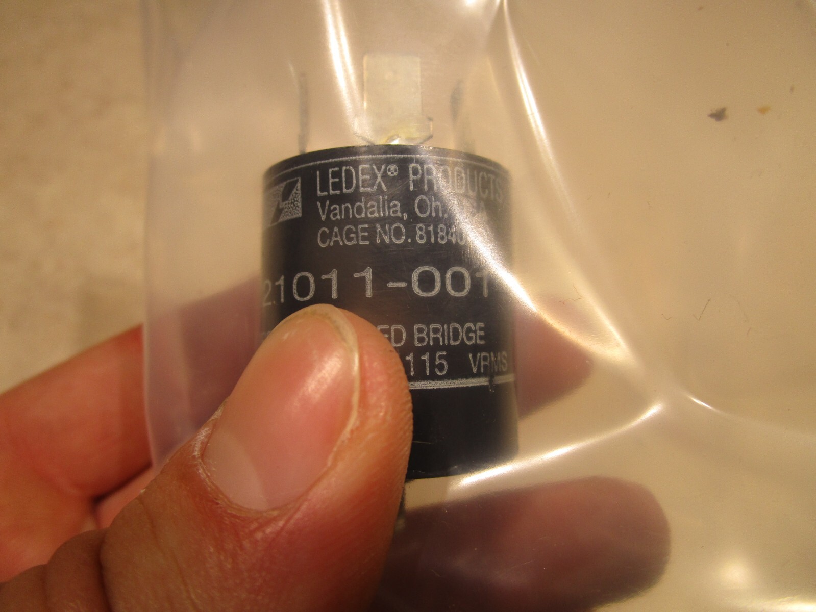 LEDEX 121011-001 RECTIFIER, S0059