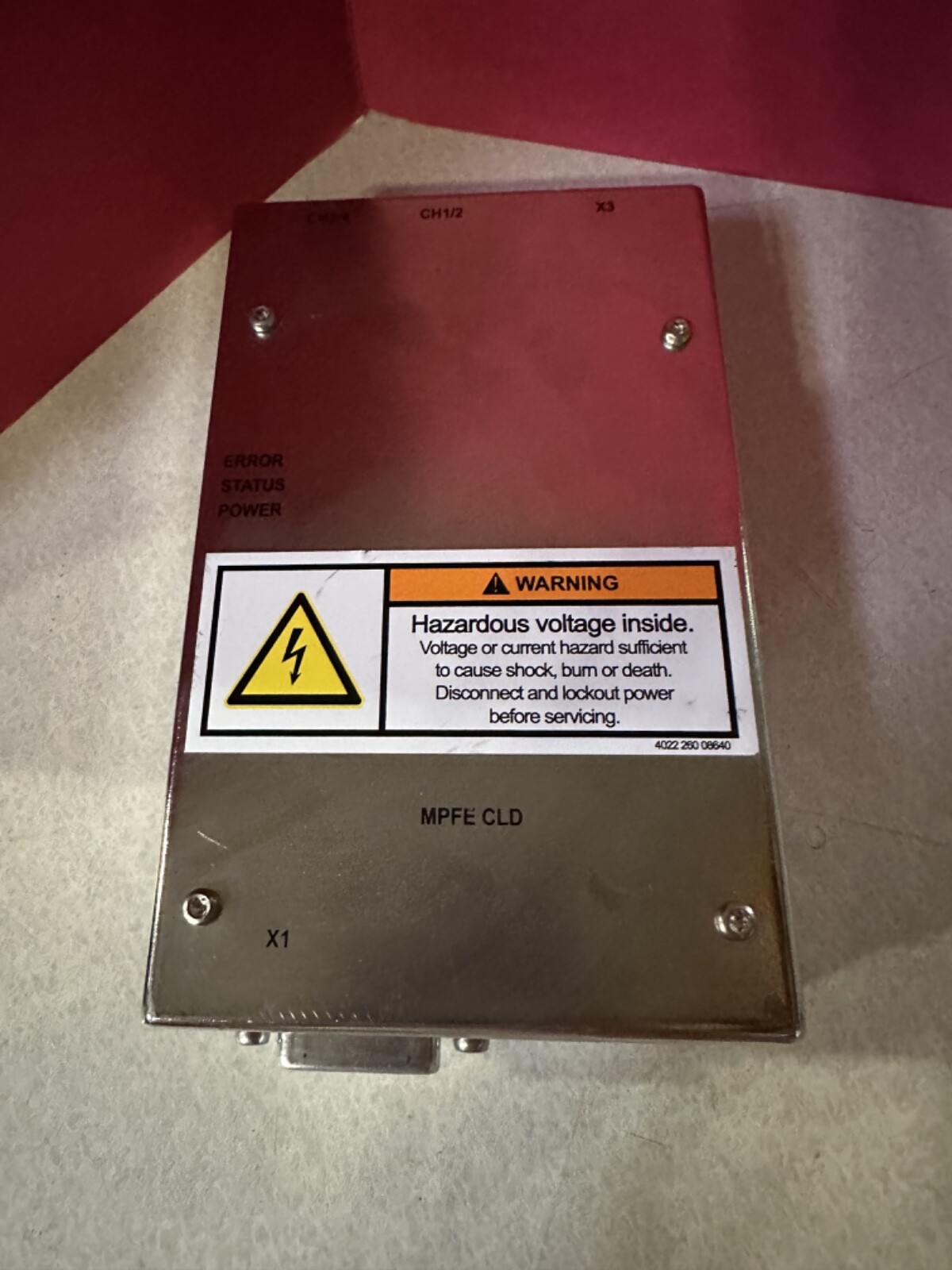 AS IS UNTESTED FEI MPFE CLD Model 1117946 B