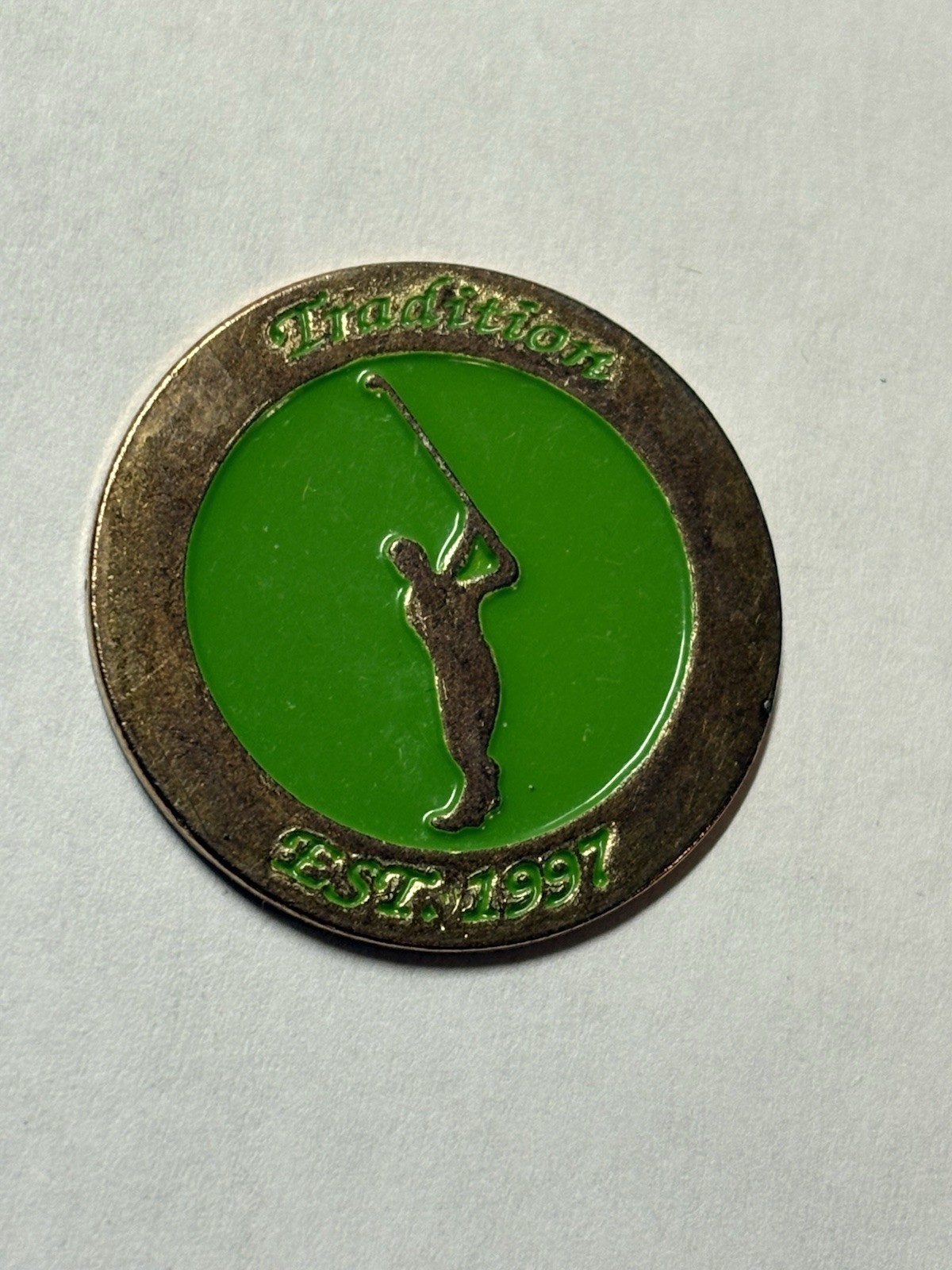 Rare Tradition Golf Club 1" Coin Style Golf Marker - La Quinta, CA - A Beauty!