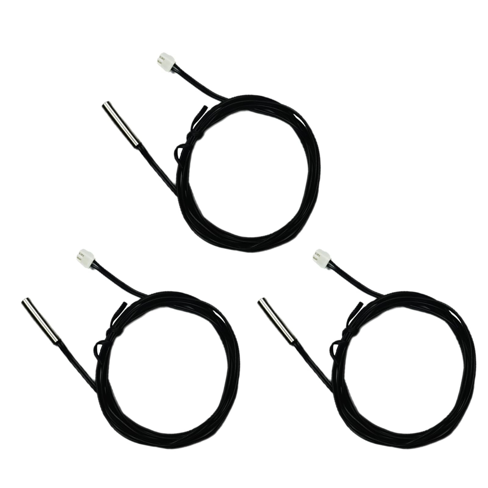 10K Temperature Sensor Probe, 3pcs 1 Meter Waterproof Temp Sensor Probe, Stai...