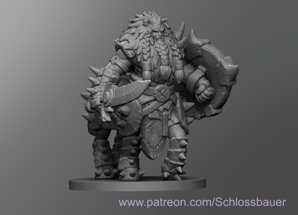 Lynel Fighter Warrior Monster Manual 28mm Scale DND D&D Tabletop Miniature SB