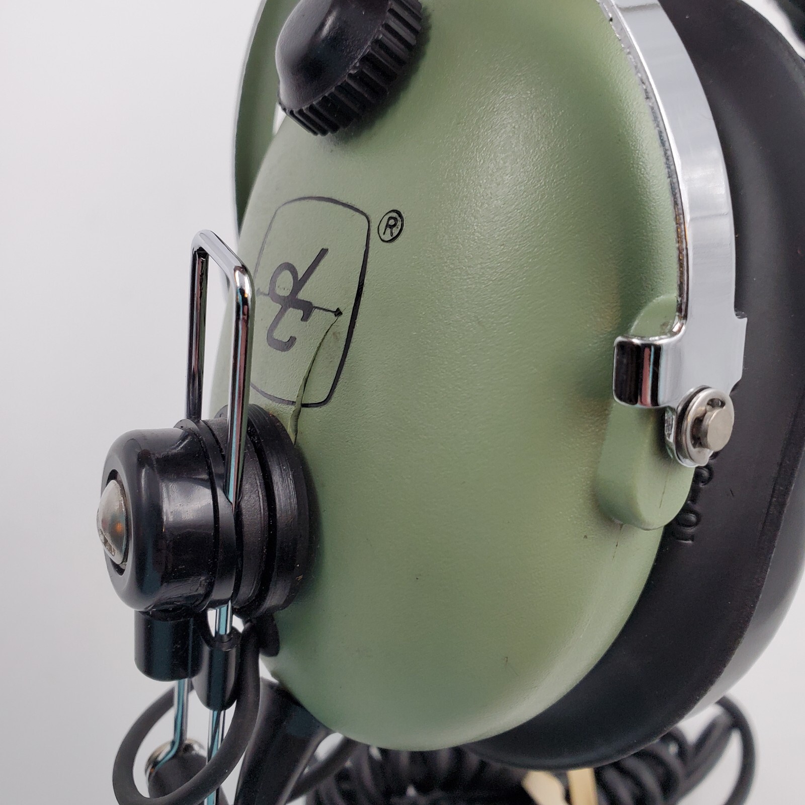 David Clark 40608G-04 Single Ear Muff Headset with Flex Wire Boom & PJ-051 Plug