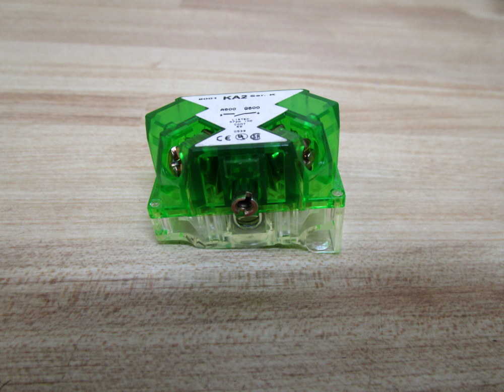 Square D 9001-KA2 Contact Block 9001KA2 88001 Green/Series K