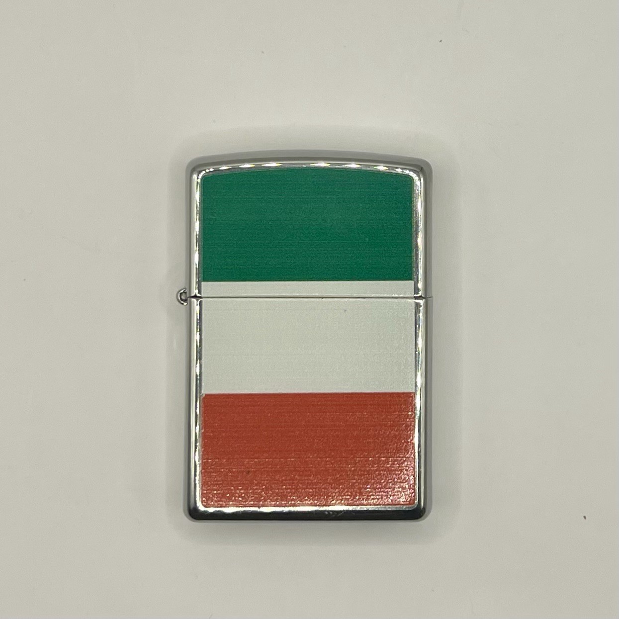 Zippo Lighter Italian Flag Tricolor Made in USA Bradford PA 2013