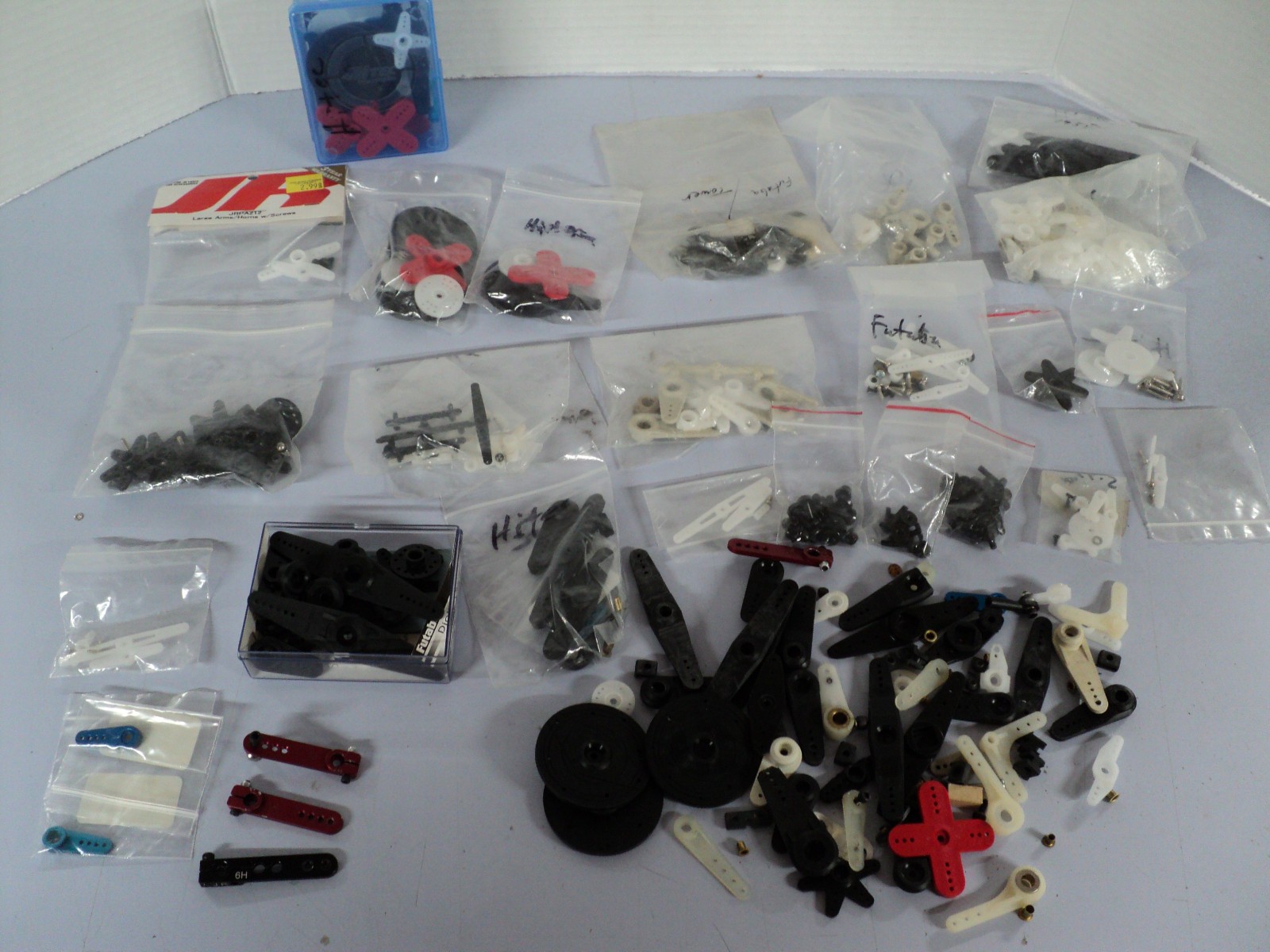 RC Servo Horn Lot Futaba JR Hitec and more new and some used.