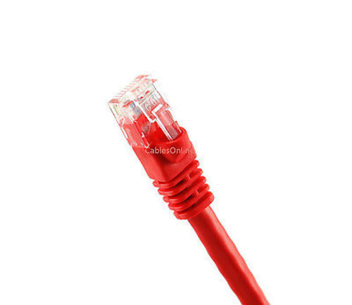 7ft CAT6 Cross-Over Gigabit Ethernet RJ45 UTP Network Patch Cable, Red