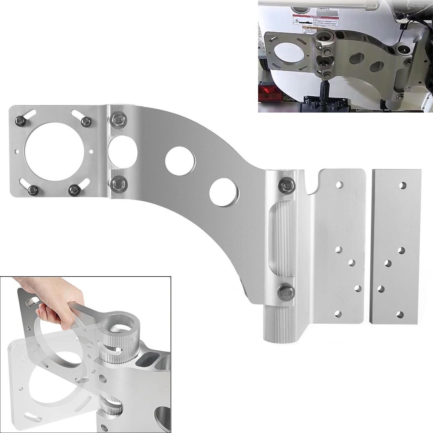 for Minn Kota 1810302 Talon Sandwich Adapter Bracket Kit Fits for Port Mounting