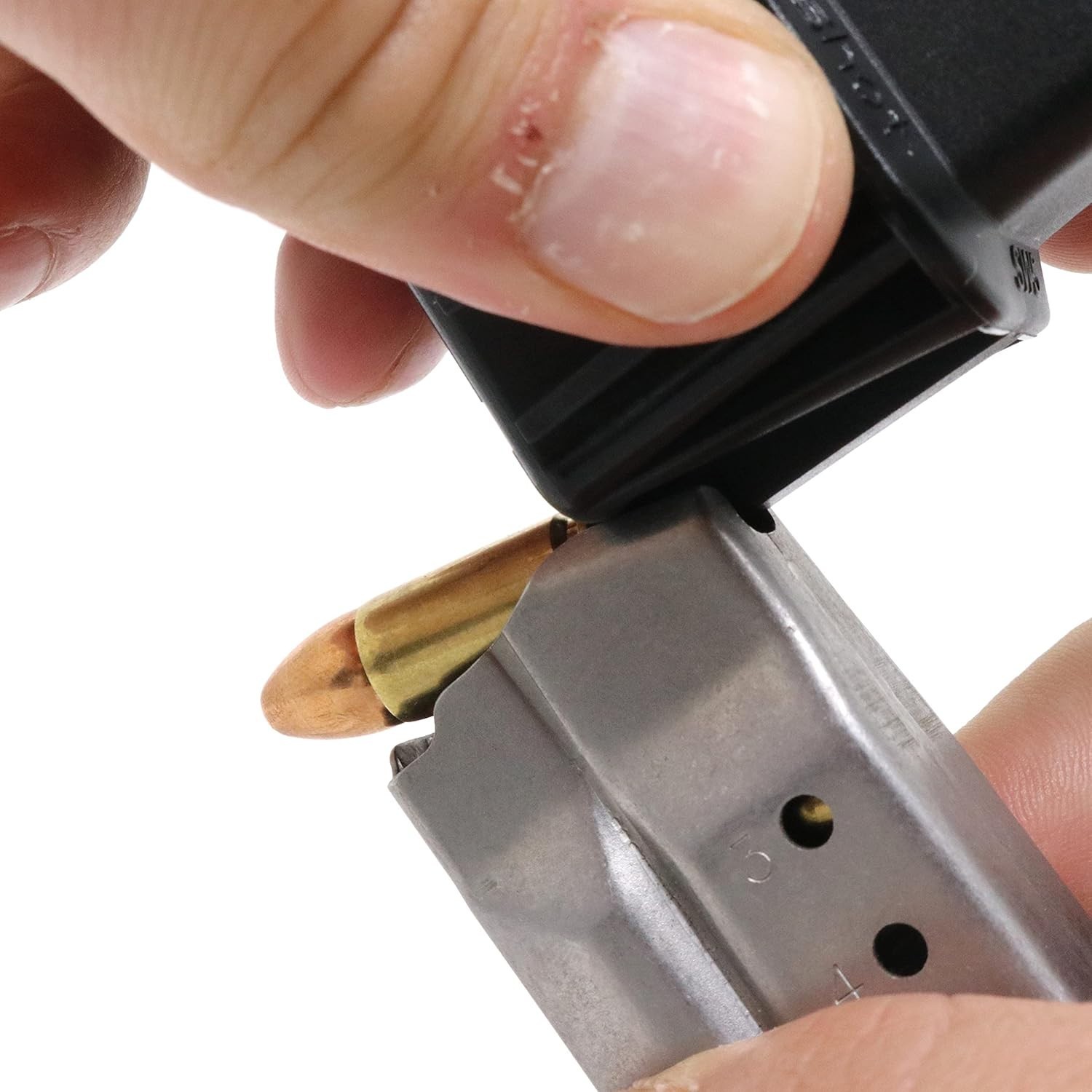 High-Quality Polymer Speed Loader for Smith & Wesson Pistol Magazines - Black