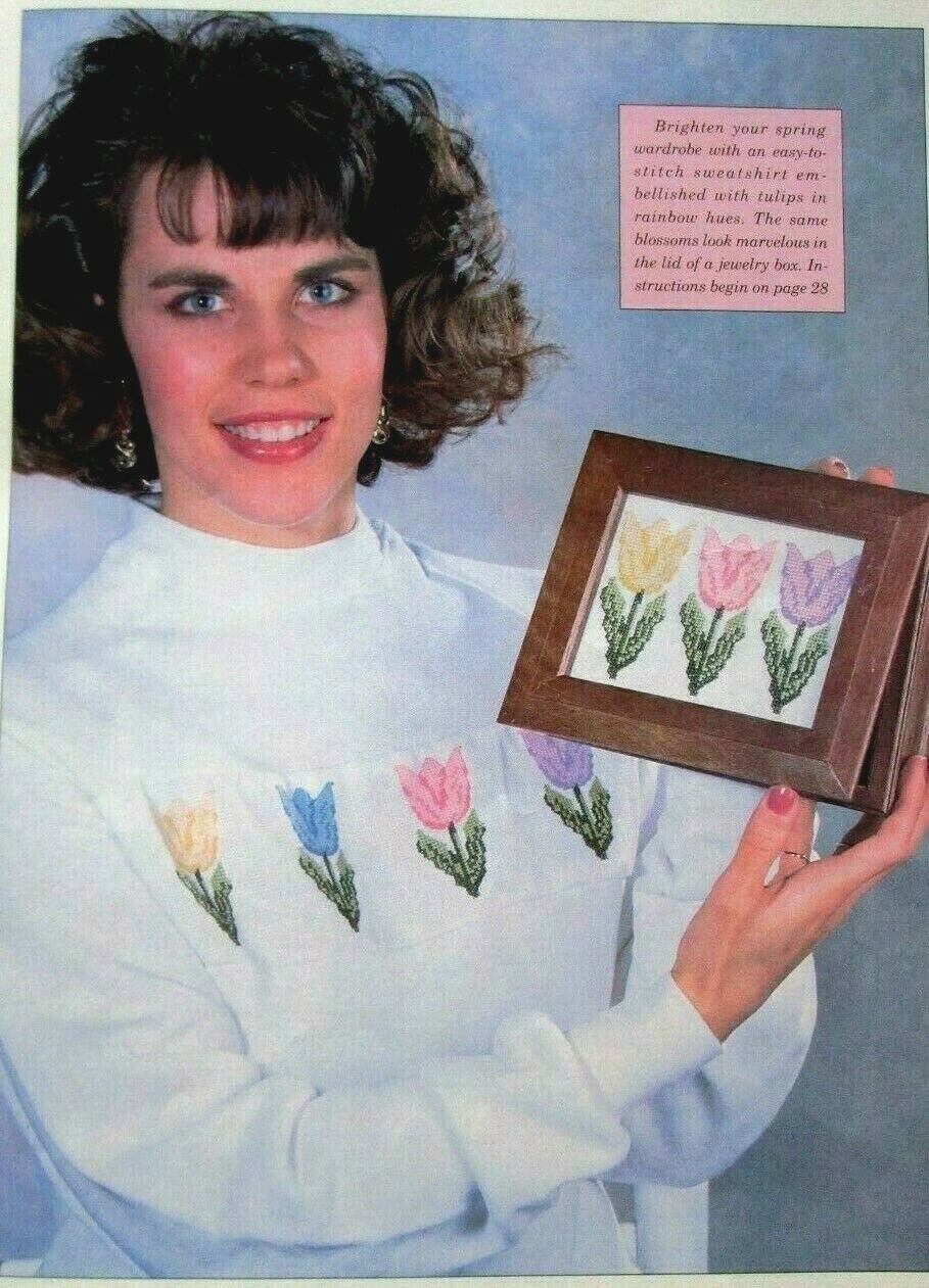 Jumping Santas Spring Tulips Practice Random Kindness CROSS STITCH PATTERNS