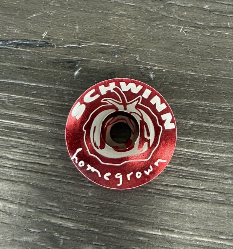 Schwinn Homegrown USA Repop Bike Headset Stem Top Cap 1 1/8" Red Tomato