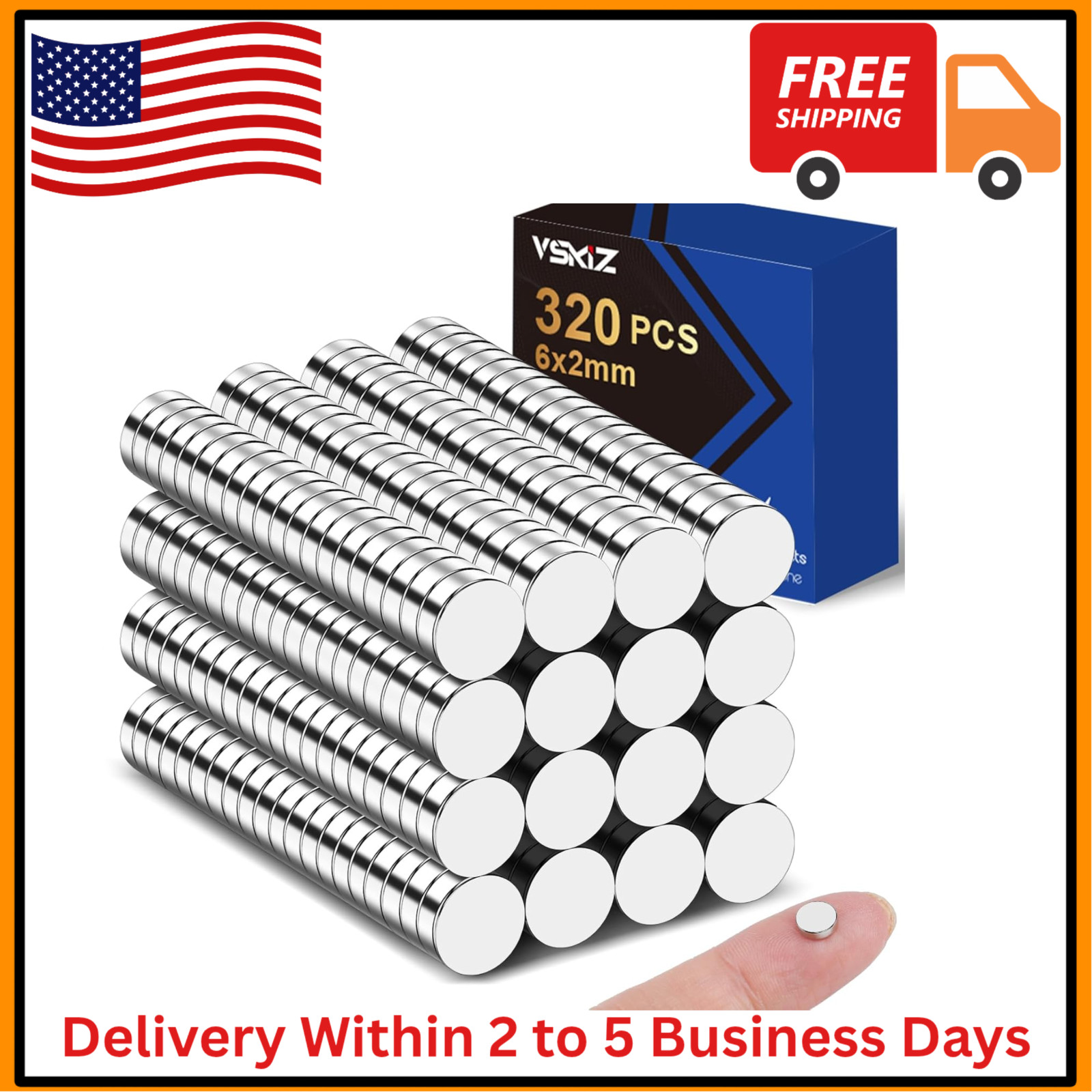 320Pcs Small Neodymium Magnets, 6X2Mm Small Rare Earth Magnet Mini Magnets for W