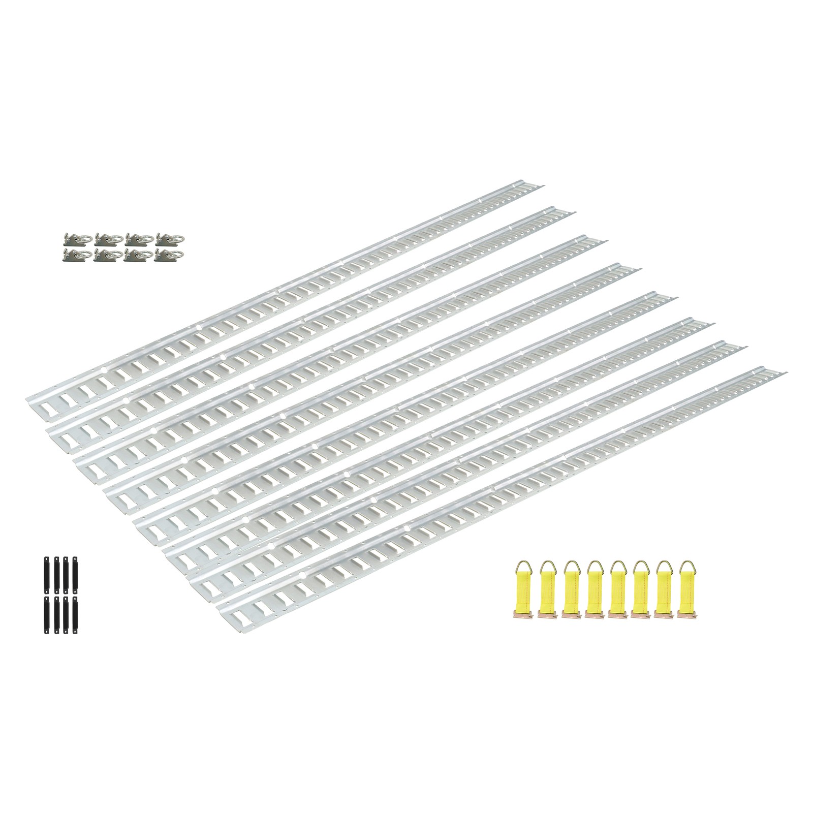 LABLT 8' E Track Tie-Down Trailer Kit High Quality Galvanized For Vans Trucks