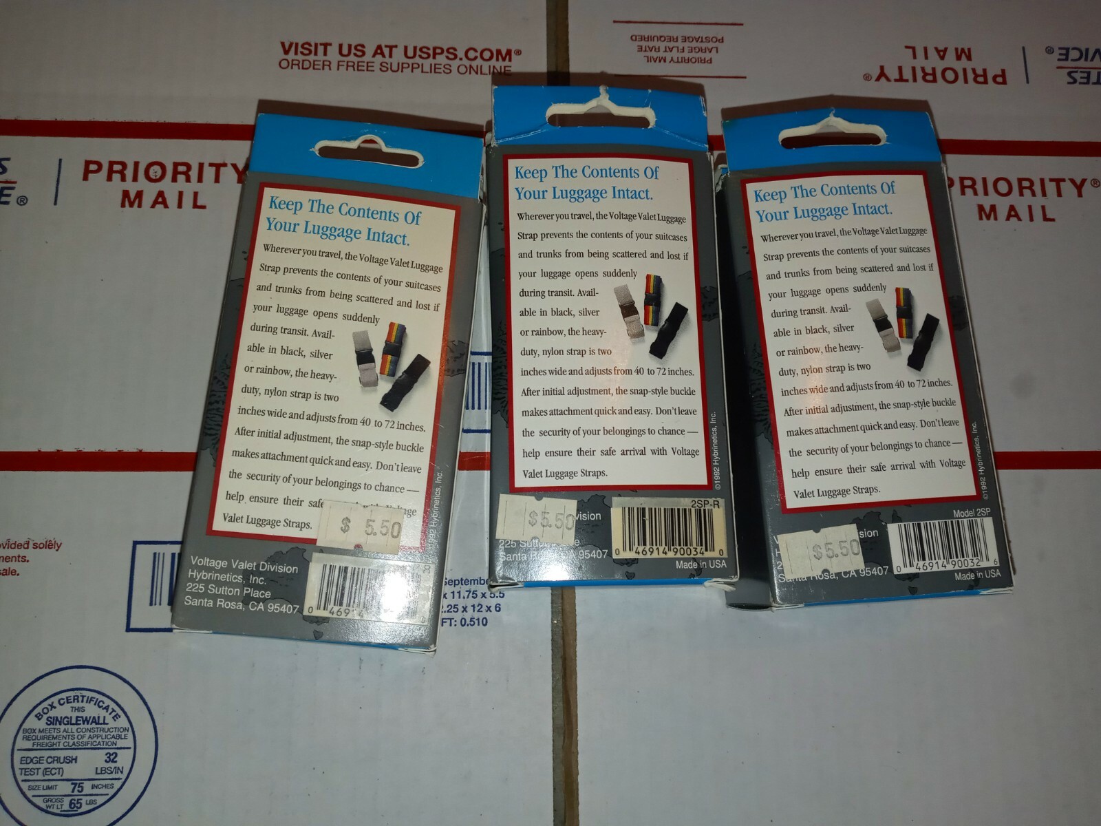 Voltage Valet Adjsutable Luggage Strap 3 Lot New