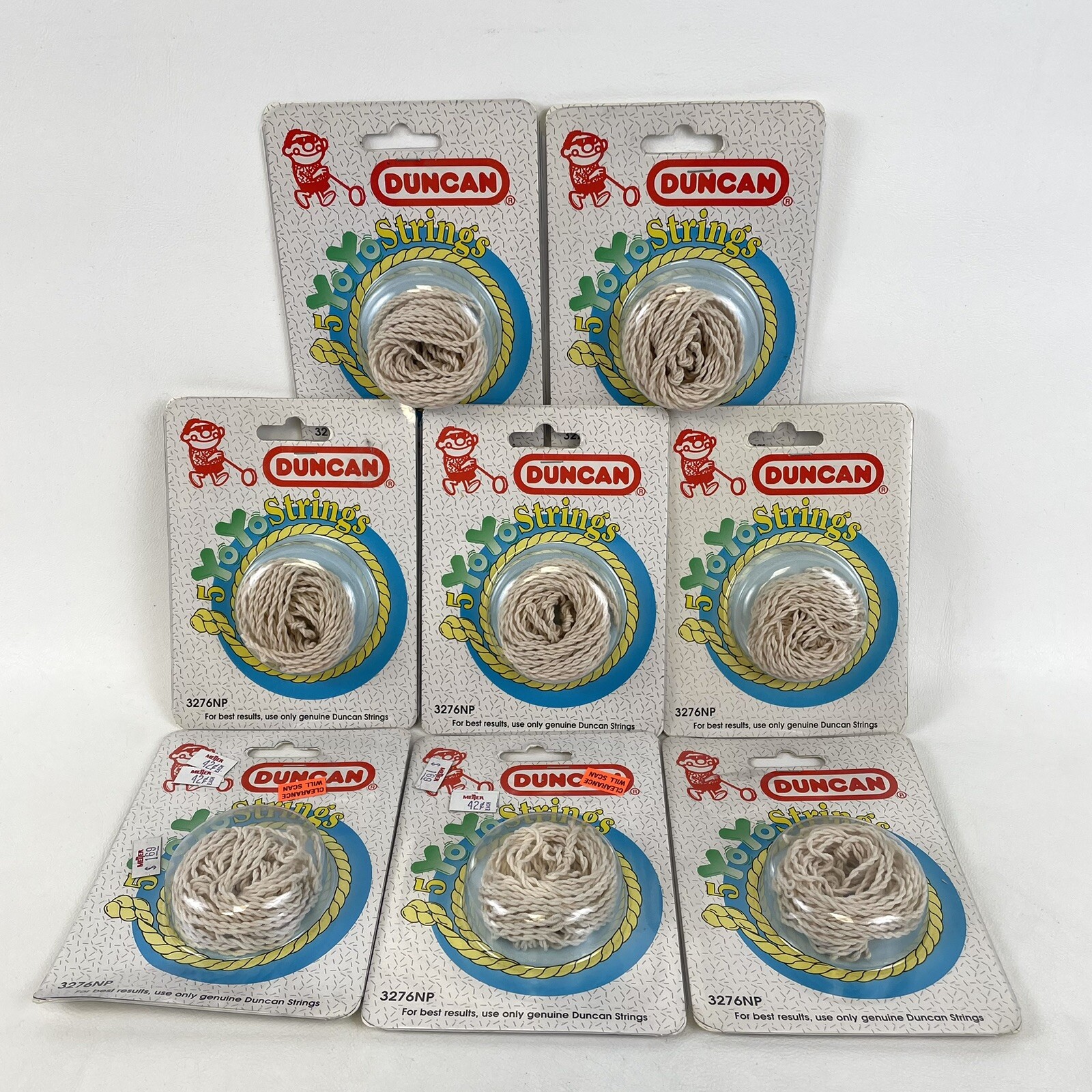 1994 Duncan YoYo Replacement String Retail Pack 5x Strings Vtg 3276NP Lot Of 8!