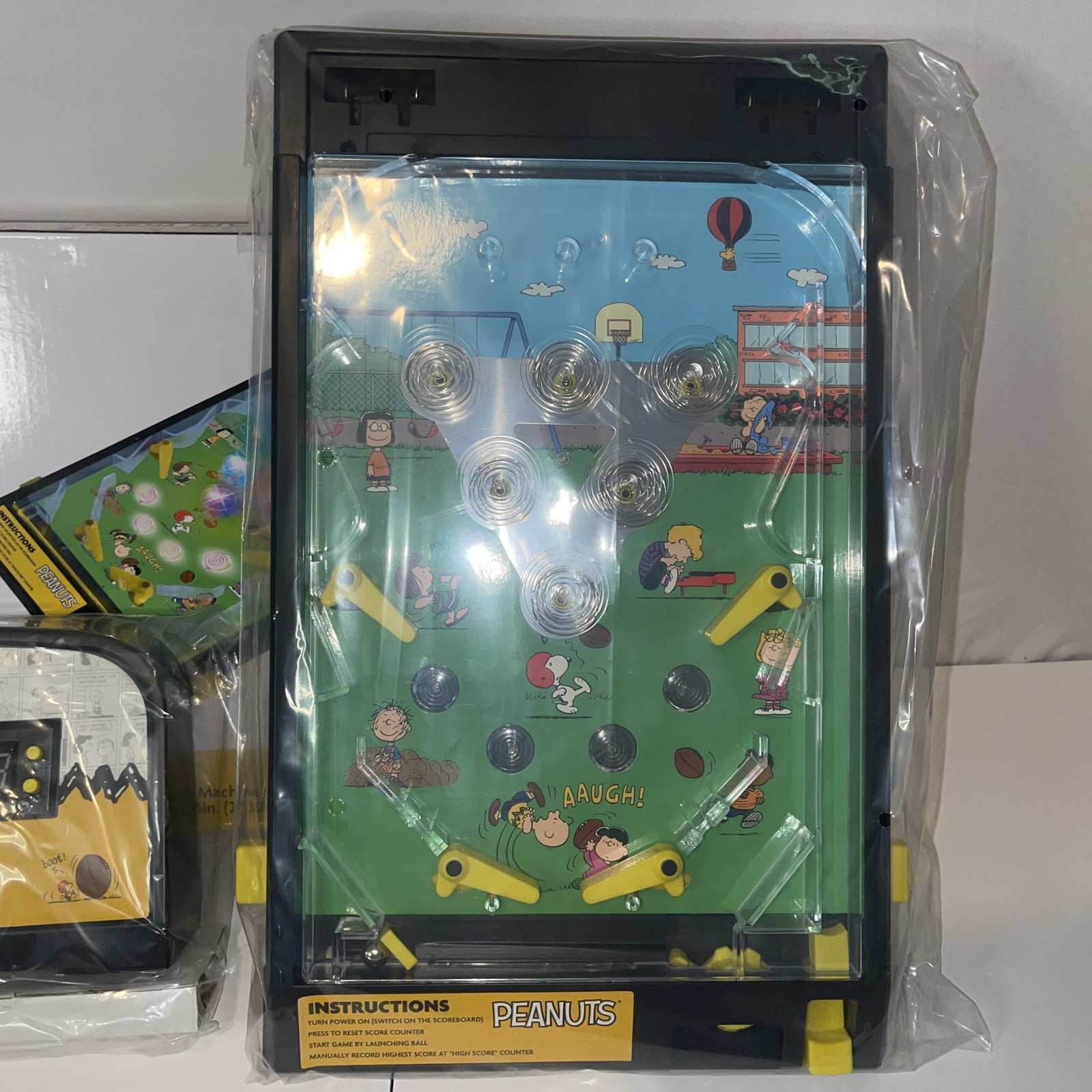 Peanuts Pinball Electronic Tabletop Arcade Game - in Original Box
