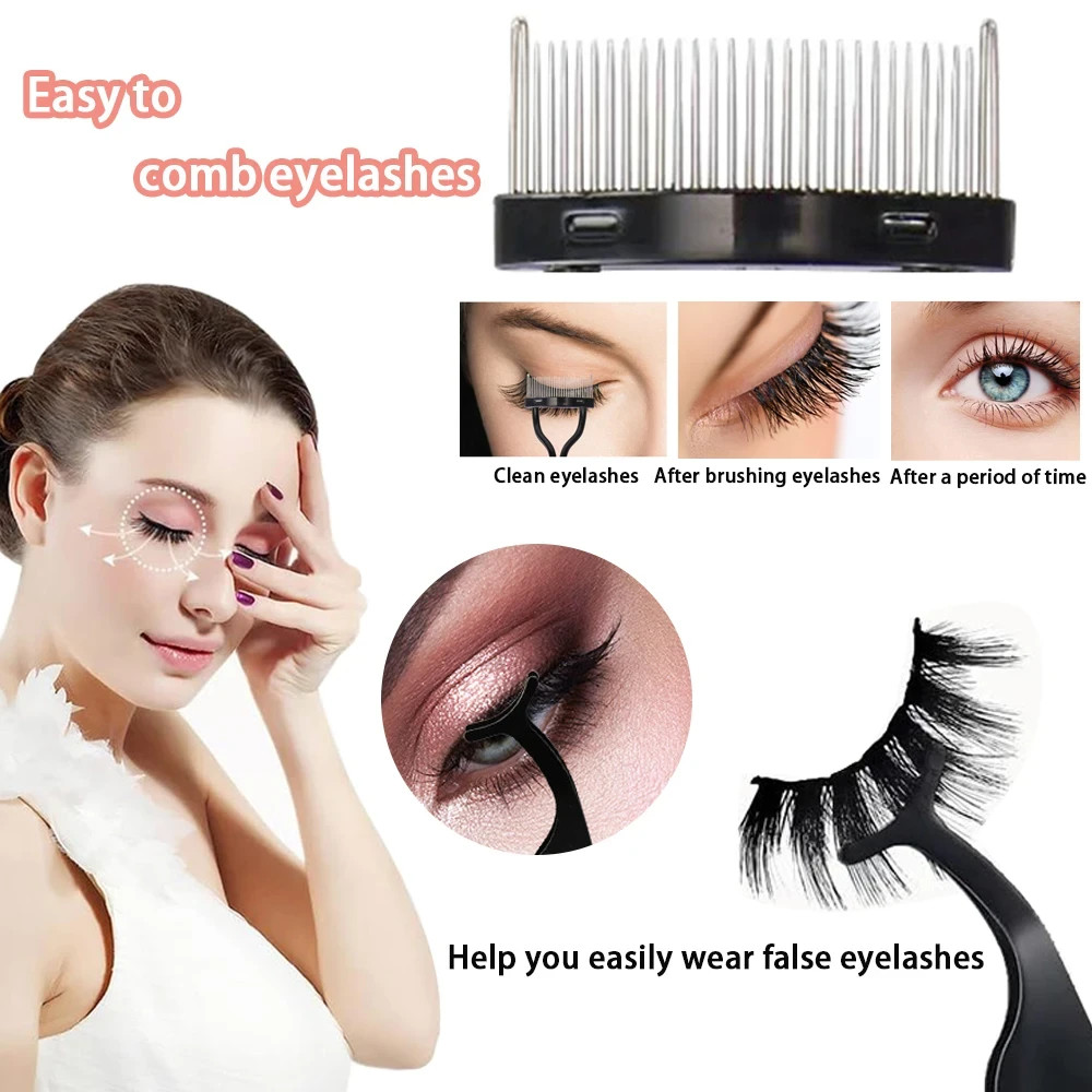 All-in-One Eye Makeup Tool Kit with Eyelash Curler & Brow Razor